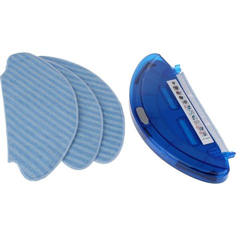 Porta Toallitas de Microfibra + 4 Toallitas para Robot Aspirador Rowenta Smart Force y Essential