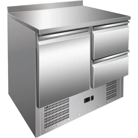 Table réfrigérée positive 1x porte, 1x2 tiroirs, spécial salade REDFOX - MTZ 902 - REDFOX