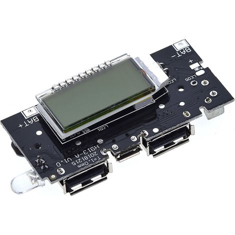 Chargeur de batterie 18650, module PCB power bank, double USB 5V 1A/2.1A, carte de charge pour accumulateurs (1/5)