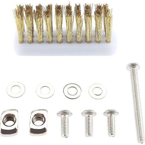 Brosse à dents en fil de cuivre pour imprimante 3D Voron 2.4 : accessoires, outil de nettoyage de l'extrudeuse et du plateau chauffant, manche en cuivre. (1/5)