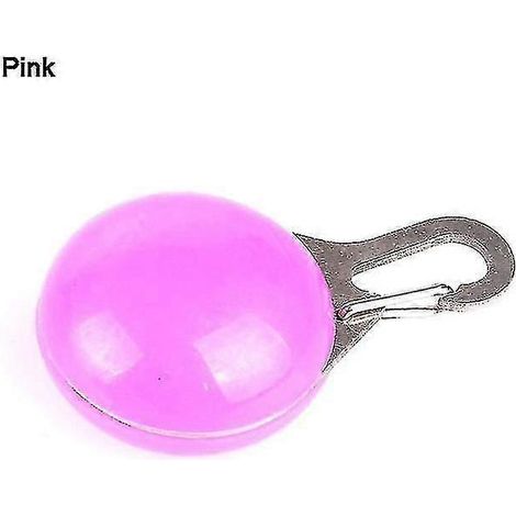 Lot de 2 colliers de sécurité nocturnes phosphorescents pour chien, couleur rose (1/5)