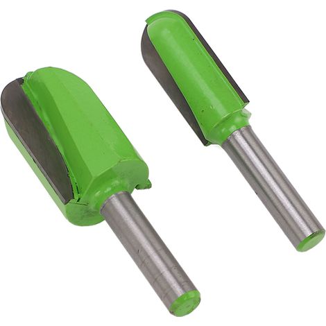 Lot de 2 fraises à rainurer de 20 cm (8 pouces) pour la sculpture de plats, bols et plateaux, gabarit de découpe pour défonceuse, vert vif, pour menuisiers (1/5)