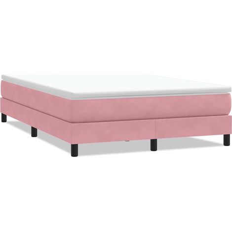 Maison Exclusive - Boxspringbett ohne Matratze Rosa 140x220 cm Sa (1/5)