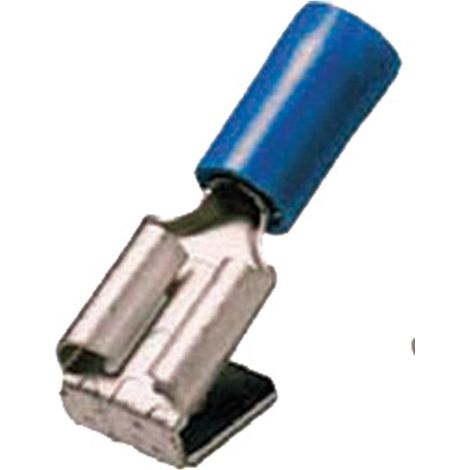 INTERCABLE 180903 FICHE PLATE AVEC DÉRIVATION LARGEUR DE LA FICHE : 6,30 MM ÉPAISSEUR : 0,80 MM PARTIELLEMENT ISOLÉE BLEU