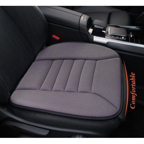 Coussin de Siège Auto avec Mousse à Mémoire de Forme Confortable de 3 cm, Coussin de Chaise pour Voiture et Bureau (Gris foncé) (1/5)