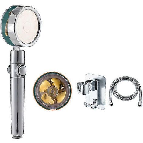 Douchette turbo haute pression pour salle de bain avec bouton pause, usage domestique (1/5)
