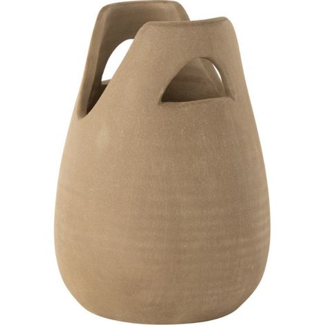 Vase Déco avec Anses "Pure Nature" 30cm Beige (1/3)