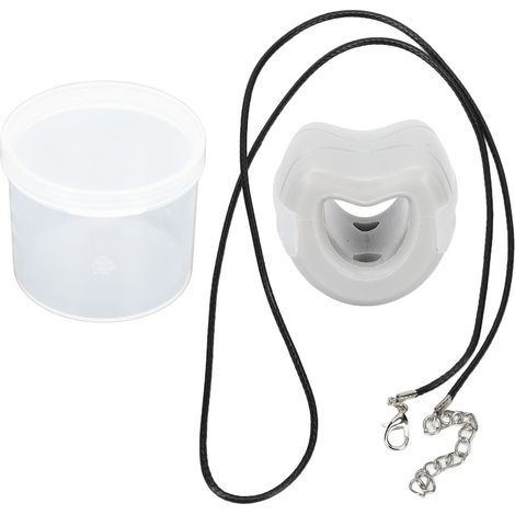 Exerciceur de Mâchoire en Silicone avec Corde pour Menton et Cou - 45lb Gris (1/5)