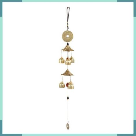 1x Carillon éolien, Cuivre, Style chinois, Dragon et éléphant, Décoration maison et cadeau (1/5)
