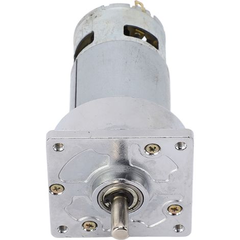 Moteur à vis sans fin autobloquant 24V DC, bobine en laiton, couple élevé, réducteur de vitesse 600 tr/min, 3,8A, 1,6 kg.cm, sens horaire et antihoraire (1/5)