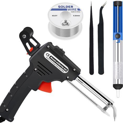 Station de soudure, chauffage interne portatif envoie automatiquement un pistolet à étain, outils de réparation de soudage(5Pcs A Heater Set) (1/4)