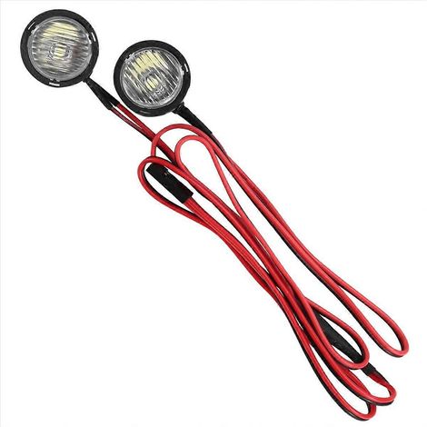 Phares LED lumineux pour voiture RC Crawler 1/10, lumière blanche (1/5)