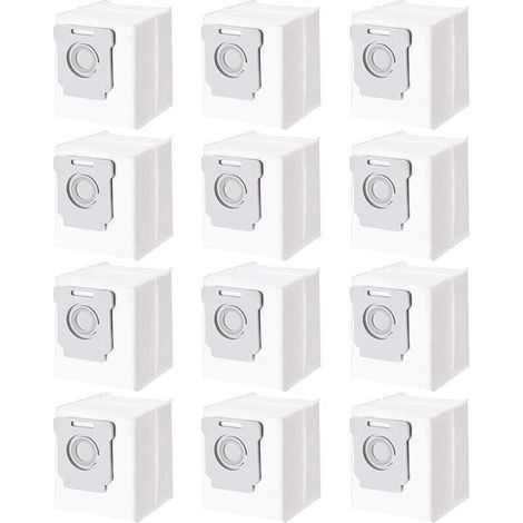 Lot de 12 Sacs d&39aspirateur pour iRobot Roomba i7 i7+ i3 i3+ i4 i4+ i6 i6+ j7 j7+ i8 i8+S9 S9+ E5 E6 E7, Accessoires Sac à Pou (1/5)