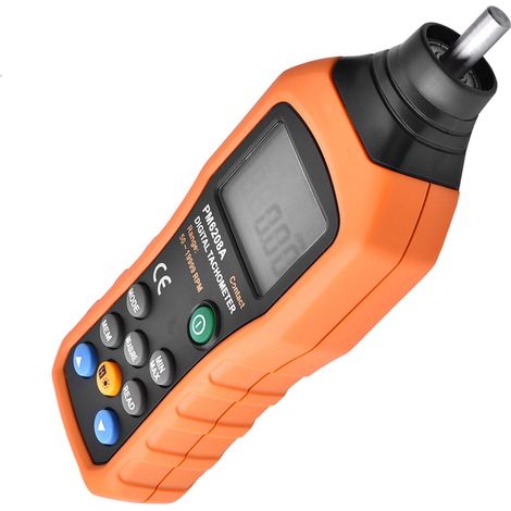 PEAKMETER PM6208A Tachymètre numérique à contact, testeur de vitesse de moteur (1/5)