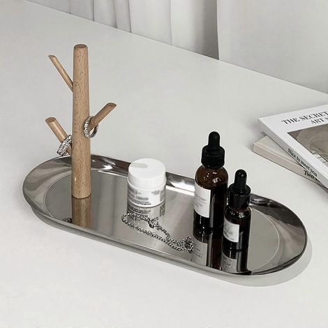 Boîte de rangement ménager pour clés, cartes, bonbons, plateau de rangement délicat (1/4)