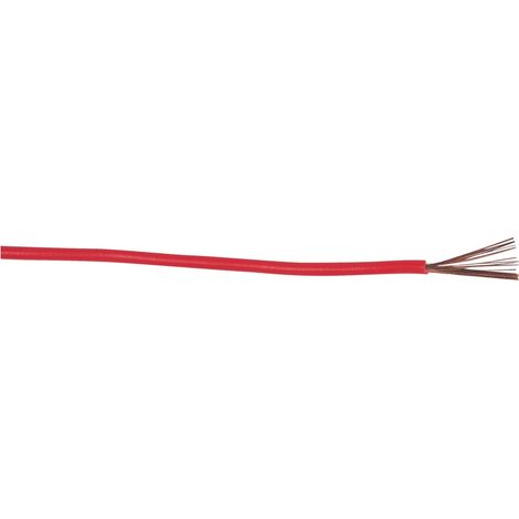 Câble électrique : 1 x 1,5 mm2 rouge
