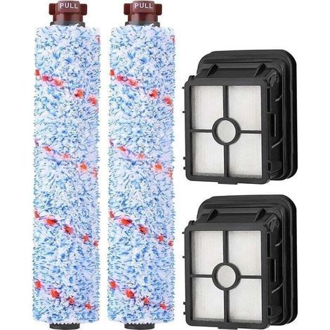 Lote de 2 accesorios de filtro de cepillo enrollable, compatibles con las series Bissell Crosswave 17132, 2225N, 2582N, 25821, 2519, 1785, 1926, cepillo de superficie Milti 3 en 1 1868F y filtro de va (1/4)