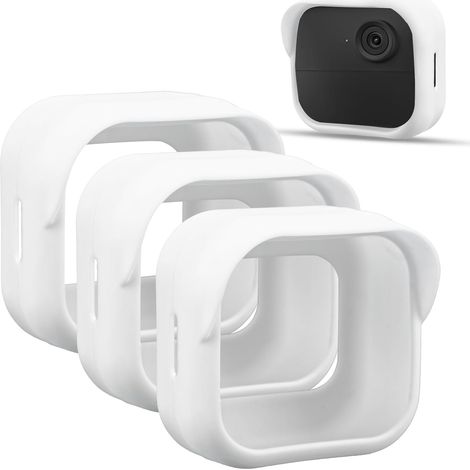 Étui en silicone blanc étanche pour caméra de sécurité - Matériau silicone - Convient aux caméras Smart Blink (1/5)