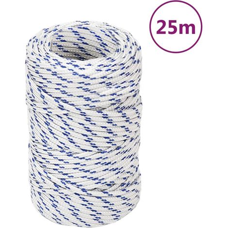 Corde de bateau Cordage - Style Contemporain Blanc 2 mm 25 m Polypropylène BV864442 - BonneVie (1/5)