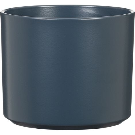 Scheurich Monaco, pot de fleurs en céramique, couleur : Deep Blue, 13,6 cm de diamètre, 12,2 cm de hauteur, 2,3 l vol.