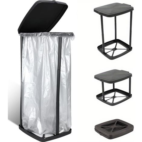 Support de sac poubelle portable, pliable, extensible, pour l'extérieur, accessoires de camping, pour l'intérieur, l'extérieur, camping-car, cuisine (1/5)