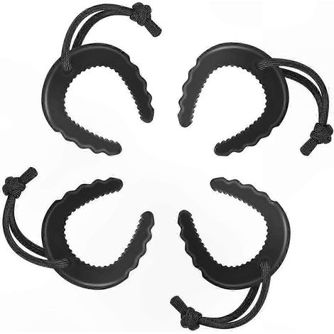 Bloque-porte tactique noir x4 pour forces de l'ordre, cale de sécurité renforcée, butoir d'urgence résistant pour portes, kit professionnel anti-intrusion. (1/5)