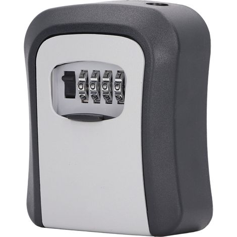 Coffre-fort à clé 5 pouces à combinaison 4 chiffres, code réinitialisable, pour un rangement sécurisé (1/5)