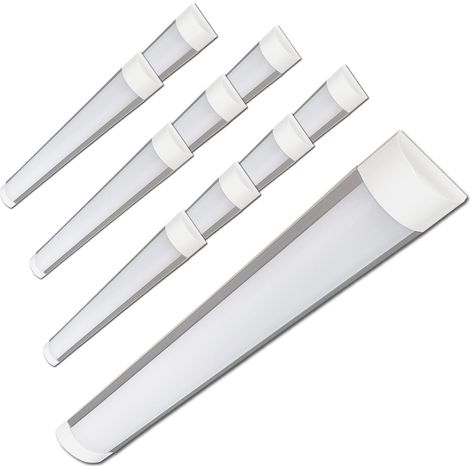 Lot de 10 Réglette LED 120cm 40W Sélecteur CCT 4000 Lumens Aluminium Intérieur (1/5)