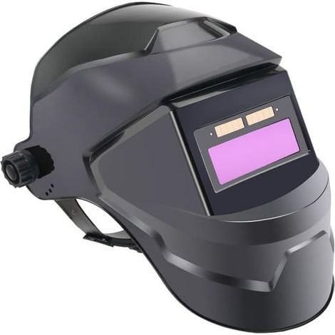 Grand casque de soudage à obscurcissement automatique à énergie solaire pour soudage à large ombre (1/5)