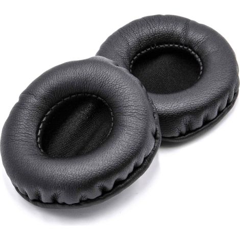 vhbw 2x cuscinetti auricolari di ricambio compatibile con Sennheiser PX80, PX100 II cuffie, headset, poliuretano nero