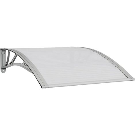 Maison Exclusive - Türvordach Grau und Transparent 100x75 cm Poly