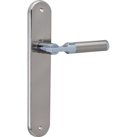 Manilla puerta aluminio bicolor 1019 ovalada alta uso (1/5)