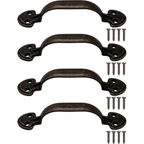 CCYKXA 4 Pcs Antique Furniture Handles Antique Bronze Brass 115 x 24mm (1/5)