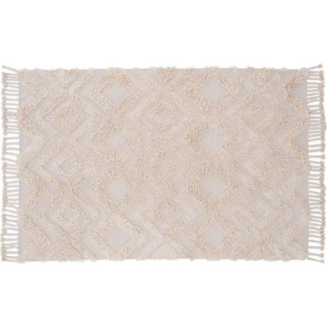 Tapis Déco Tufté "Hilma" 200x300cm Beige (1/5)