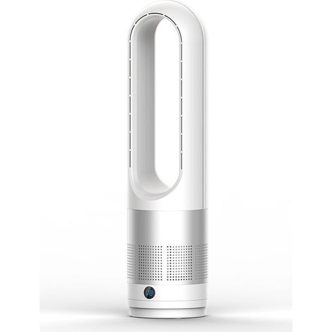 Ventilatore di raffreddamento senza pale, ventilatore a torre da 60 cm, 8 velocità, timer da 8 ore, display LED, ventilatore di raffreddamento portatile silenzioso