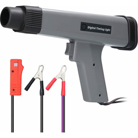 12 V Professionnel Affichage Numérique Inductif Timing Light Voiture Moto Moteur À Essence Allumage Synchronisation Lampe Stroboscopique Détecteur Auto Moto Détection Outil De Diagnostic (1/5)