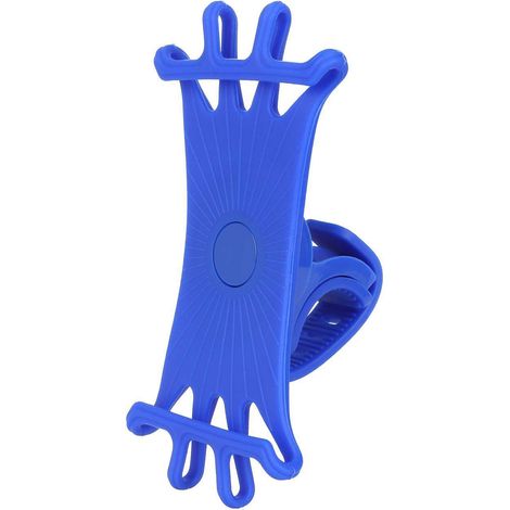Support de vélo, de trottinette et de VTT en silicone rotatif à 360 degrés, résistant aux chocs et stabilisé en image, pour la navigation par téléphone portable. (1/5)
