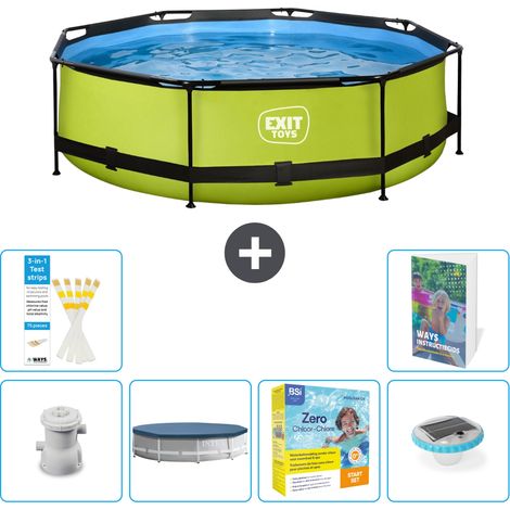 Exit Pool Rund - 300x76 cm - 7-teilig S178
