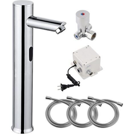Automatische Armatur, Sensorarmatur, Einzelarmatur, Waschtischarmatur, Mischbatterie, Automatische Armatur, Batteriebetrieben, Einfach und komfortabel, Berührungslose Toilette, Badezimmer, Waschtisch