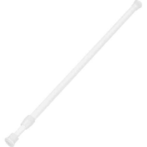 Gardinenstange – Ausziehbar von 60 bis 110 cm – Durchmesser 20/23 mm – Kein Bohren oder Schrauben erforderlich – Weiß (1/5)