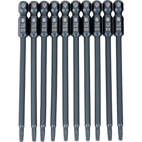 Set di punte per cacciavite a stella con attacco esagonale T10 da 100 mm, 10 pezzi, Eosnow (1/4)