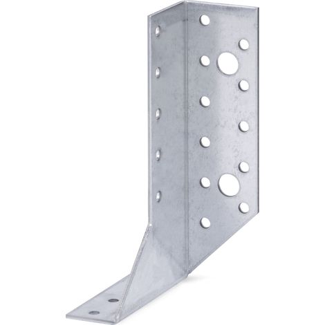 Support en U type A avec ailes extérieures à droite 25 x 140 mm - acier galvanisé sendzimir - Marque Alberts (1/2)