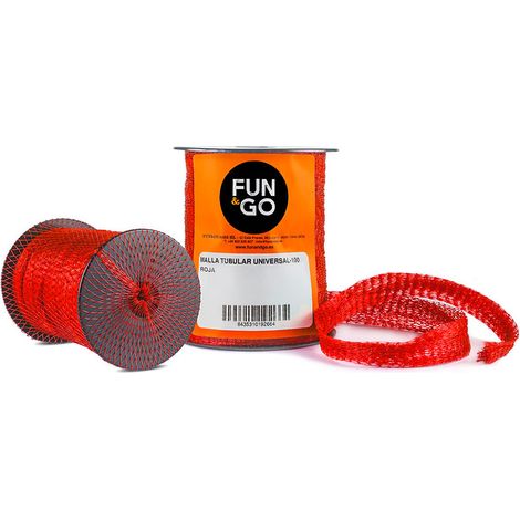 Filet Tubulare Universale per Imballaggio - Rosso 100 (25m) Fun & Go - Fun & Go