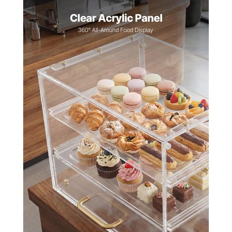 Vitrine Comptoir de Boulangerie de 33x26x26 cm à 3 Niveaux (1/5)