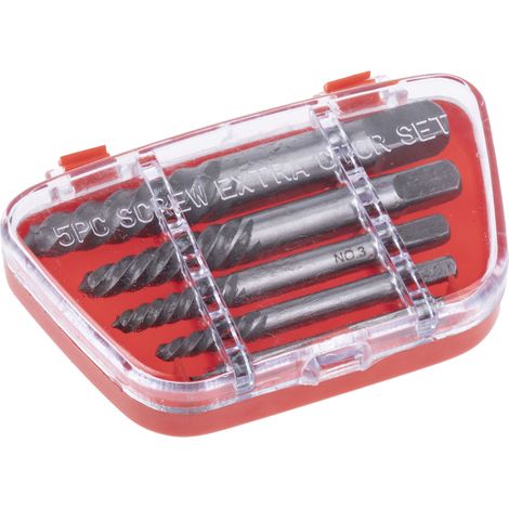 Jeu d'extracteurs de vis RS PRO 5 pièces Alliage d'acier ( Prix pour Jeu de 1 ) (1/2)