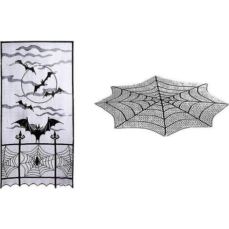 Ensemble de 2 chemins de table pour décorations d'Halloween (1/3)
