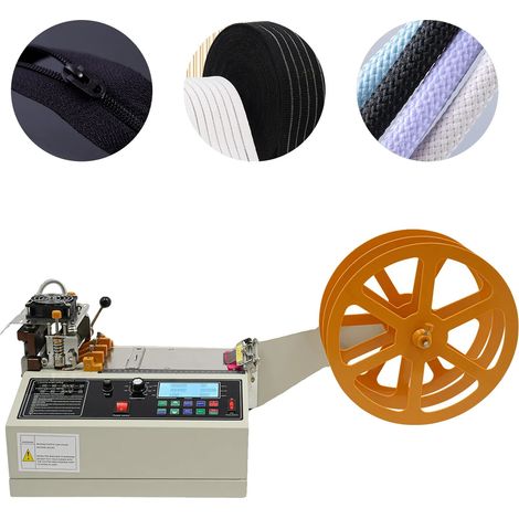 Máquina cortadora de tiras automática, corte de alta precisión, temperatura ajustable, BLANCA (1/2)