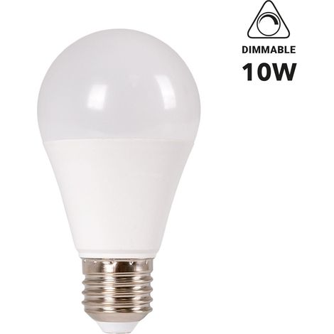 Bombilla LED E27 A60 - 10W - Regulable - Blanco Cálido