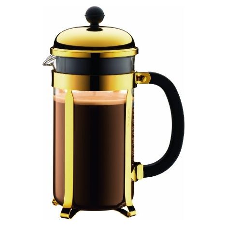 BODUM Chambord cafetière à piston French press 1 L or 8 tasses acier inox (1/5)