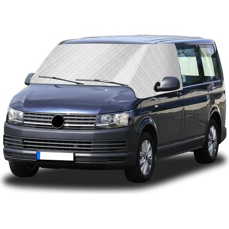 Couverture Pare-Brise, Housse de Protection Avant Pare-Brise, Pare-Soleil Anti-UV Imperméable Anti-Poussière Protection Pluie Gelée Hiver Été (1/5)